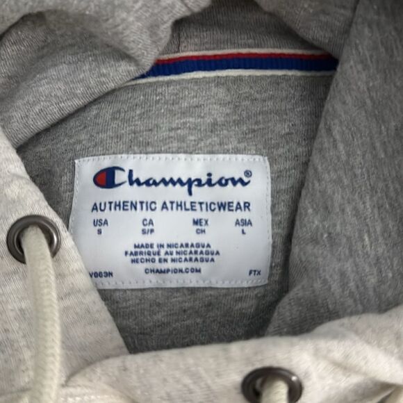 Mens size small champion hoodie sweatshirt light gray - Picture 2 of 6